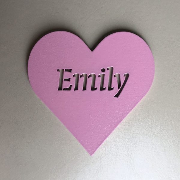 Heart Place Name Cutout