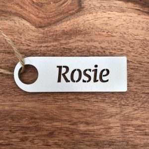 Wooden Circle Stencil Place Name / Gift Tag