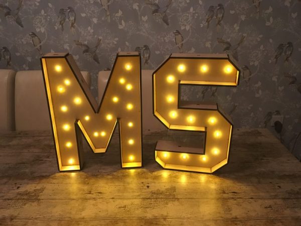 Large Standing 3D Light Up Letters