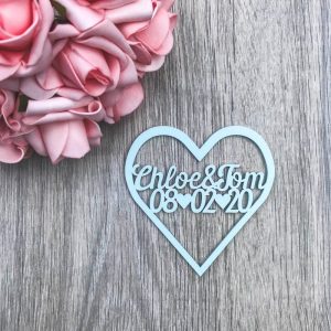 Heart Save the Date Magnet