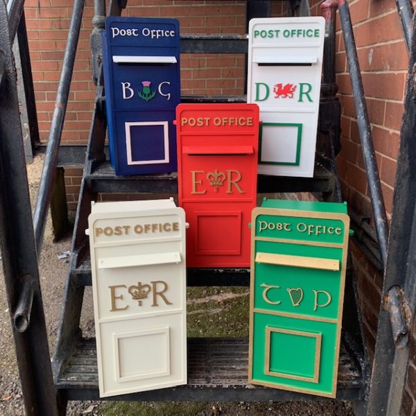 Assembled Welsh Wooden Post Box