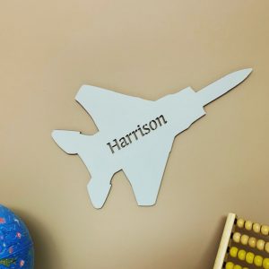 Large Fighter Jet Personalised Name Sign