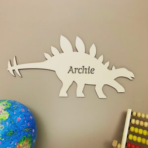 Large Stegosaurus Personalised Name Sign
