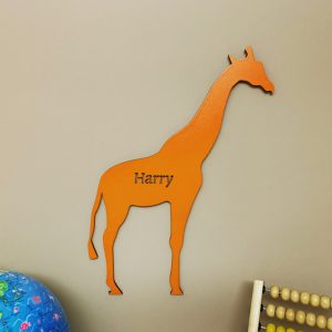 Large Giraffe Personalised Name Sign