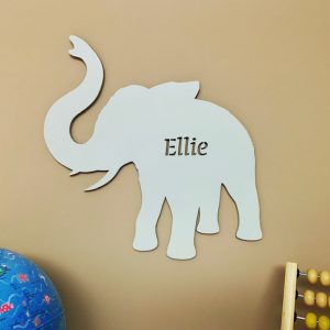 Large Elephant Personalised Name Sign