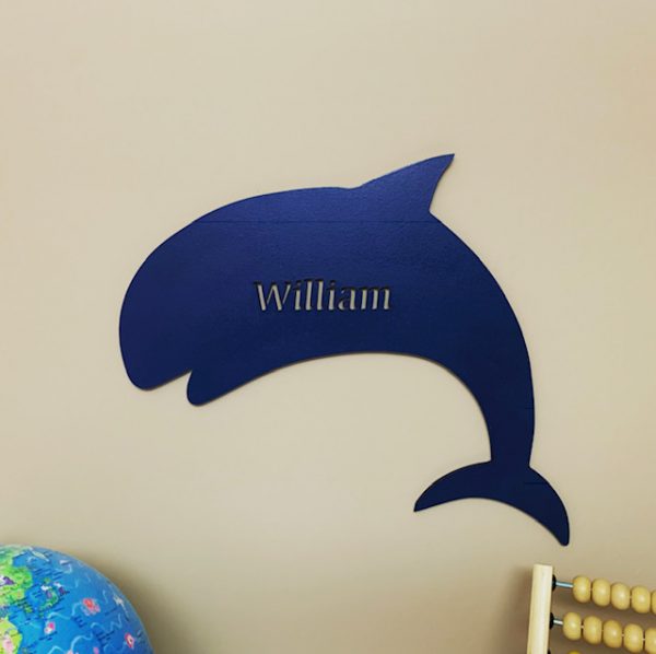 Large Whale Personalised Name Sign