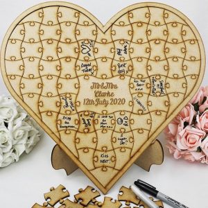 Personalised Heart Guestbook Puzzle