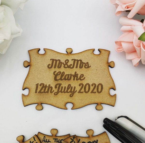 Personalised Heart Guestbook Puzzle