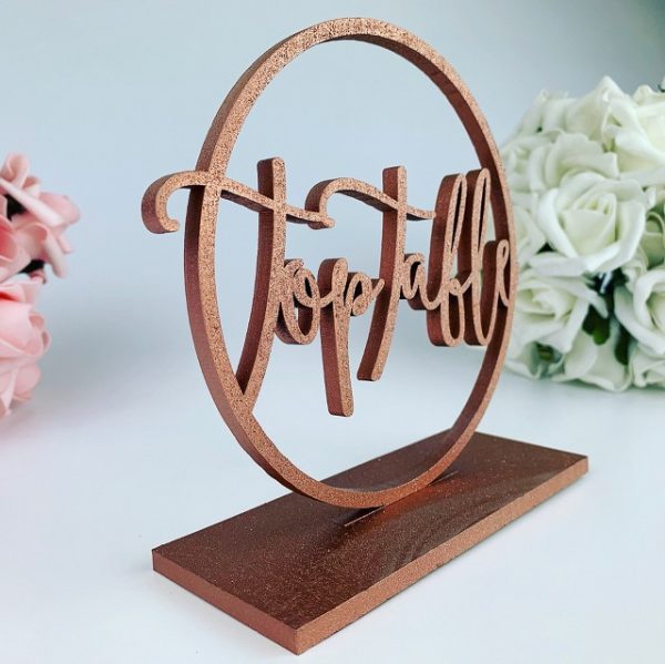 Ring Standing Boho Table Number