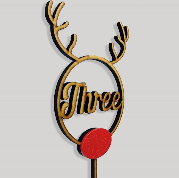 Rudolph Script Table Numbers on Stake