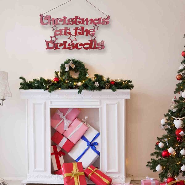 Hanging Personalised Christmas at the… Sign