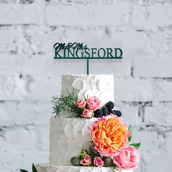 Classic Wooden Cake Topper