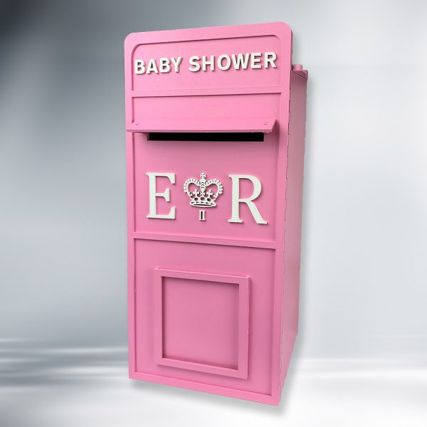 Assembled Painted Baby Shower Wooden Post Box