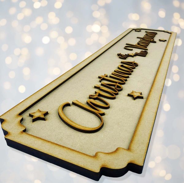 Vintage Christmas At The…. Personalised Street Sign