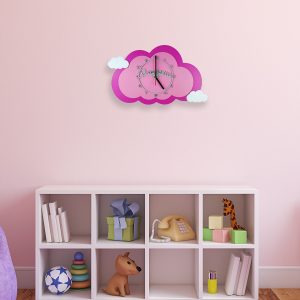 Personalised Wooden Children’s Cloud Clock