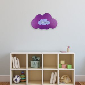 Personalised Wooden Cloud Wall Sign