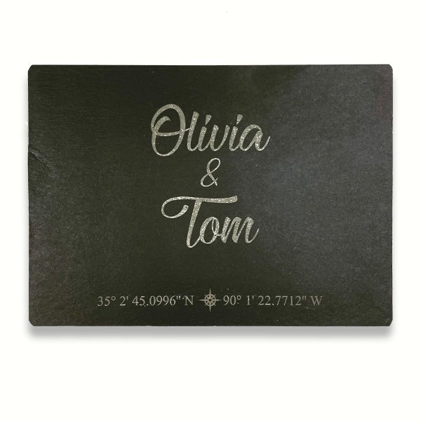 Personalised Slate GPS Placemats