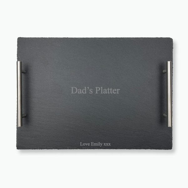 Personalised Slate Handled Platter