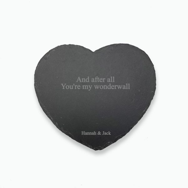 Personalised Slate Heart Placemat