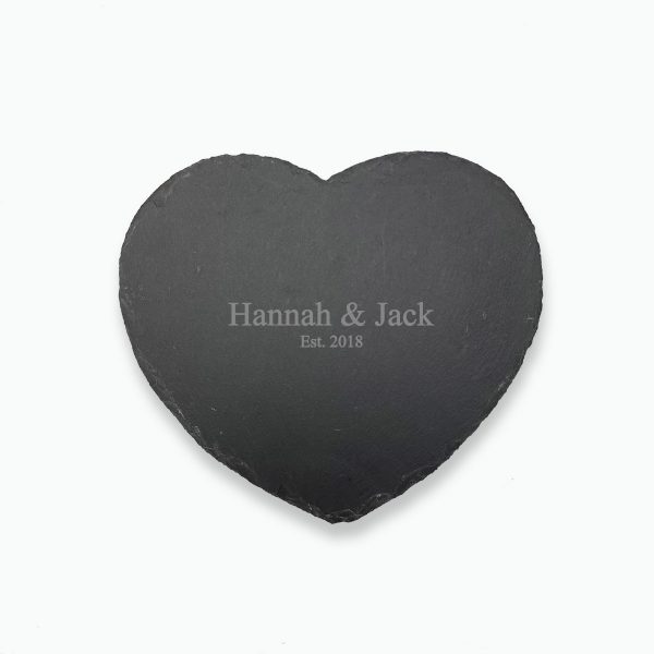 Personalised Slate Heart Placemat