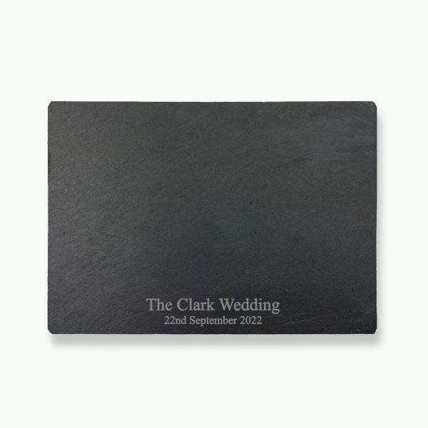 Personalised Slate Wedding Placemat