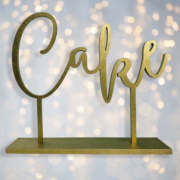 Standing Cake Sign