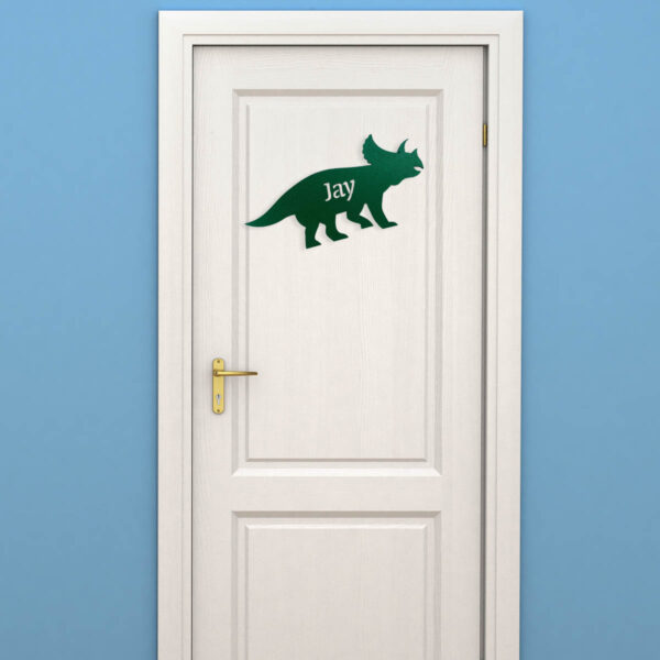 Triceratops Children’s Door Sign